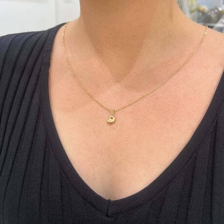 Gold Necklace with Cross Pendant