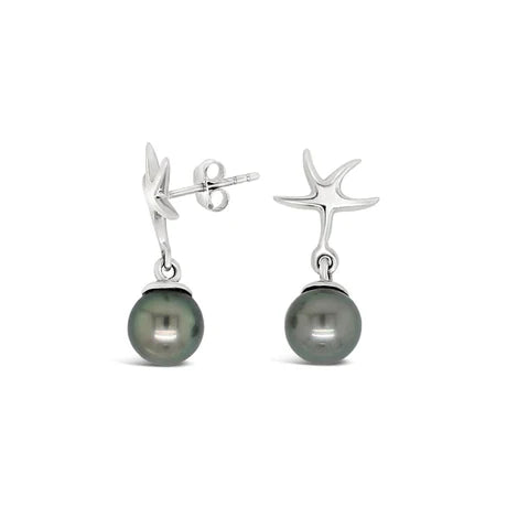 Silver and Pearl Earrings