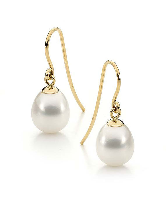 Gold Hook Freshwater Pearl Drops – Latitude Jewellers